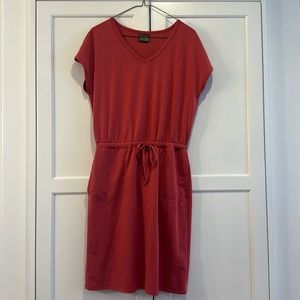 Pink Tie Waist Dress